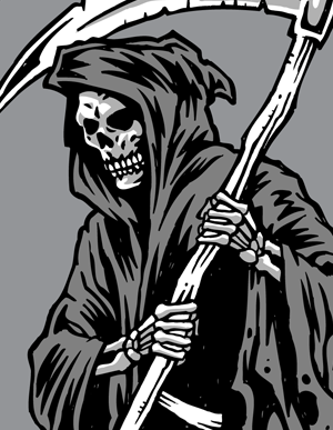 Grim reaper clipart doom. Horror phreek drawing tattoo