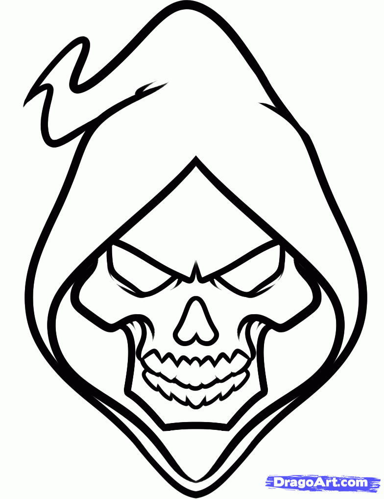 grim reaper clipart face