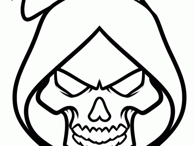 grim reaper clipart face