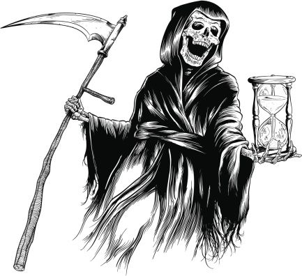 Grim reaper clipart good morning. Clip art vector images