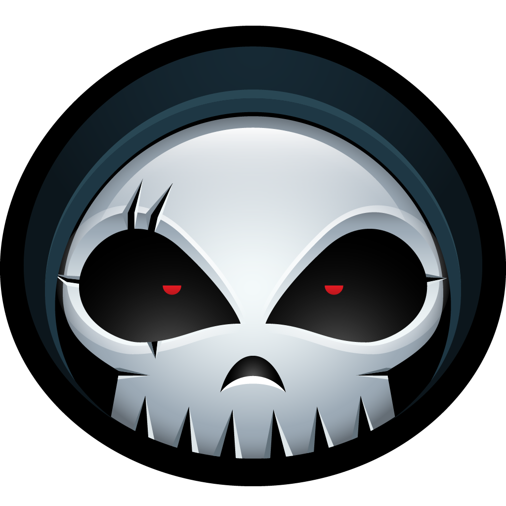 Icon halloween avatar iconset. Grim reaper clipart hand drawn