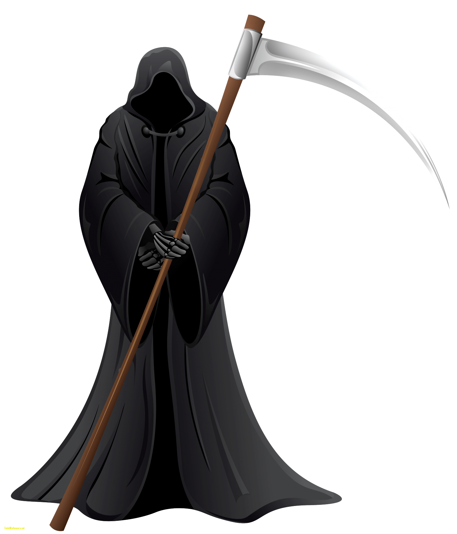grim reaper drawing white background