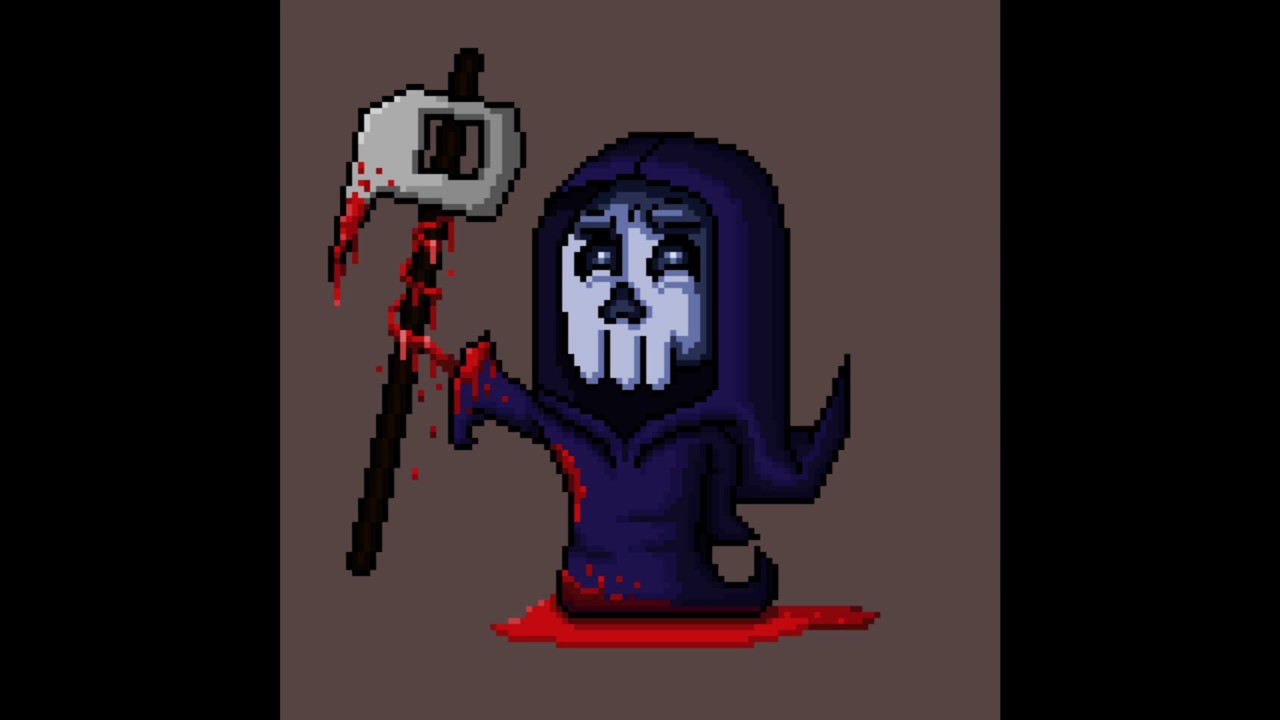 Grim reaper clipart pixel art. Free download clip 