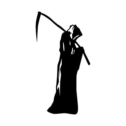 Grim reaper clipart side view. Free art deco download