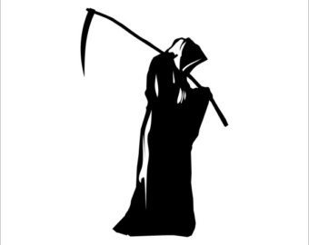 anime grim reaper sihlouette