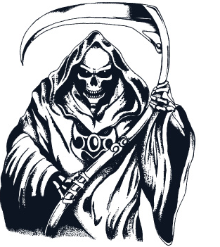 grim reaper clipart silhouette