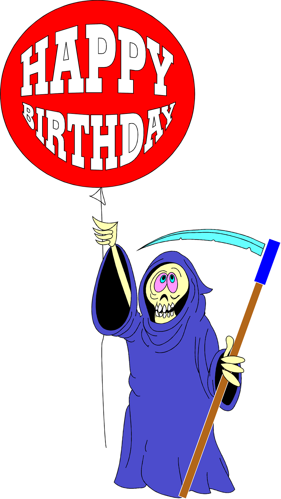 Grim reaper clipart stock photo. Birthday free illustration of