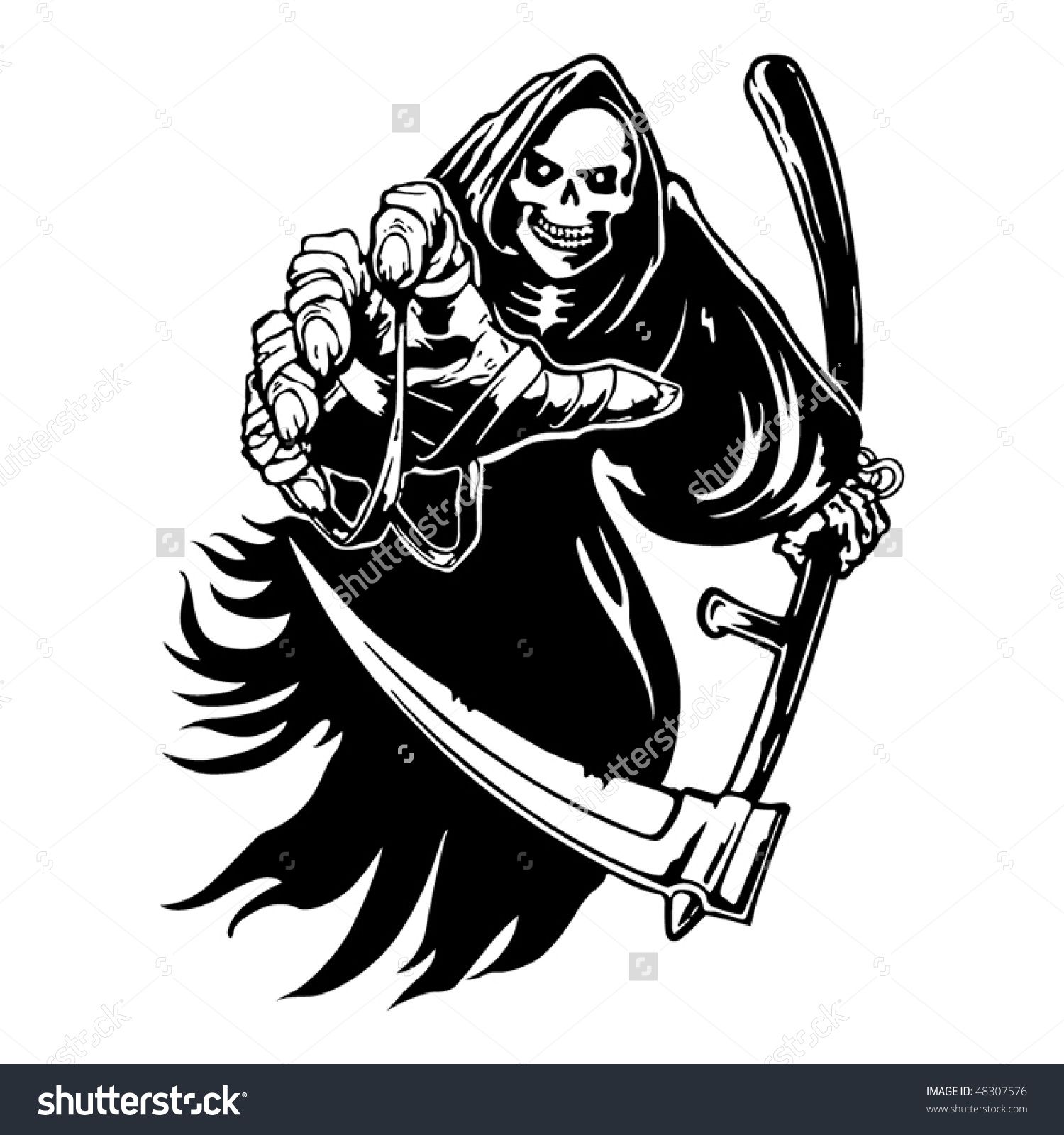 Grim reaper clipart stock photo. Vectors vector clip art