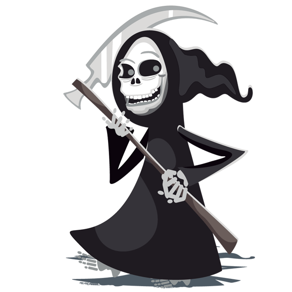 grim reaper clipart toon