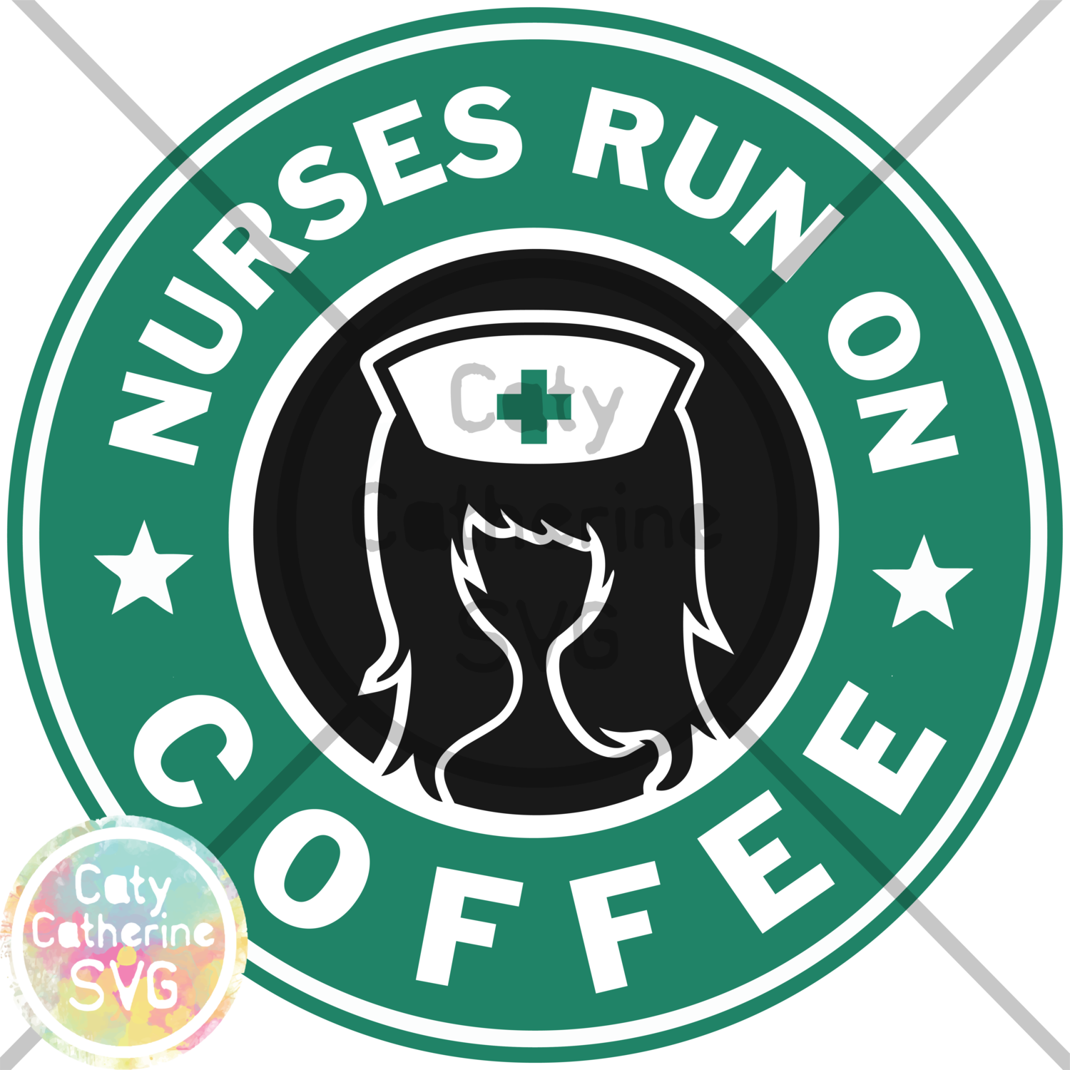 Starbucks clipart shirt. Nurses run on coffee