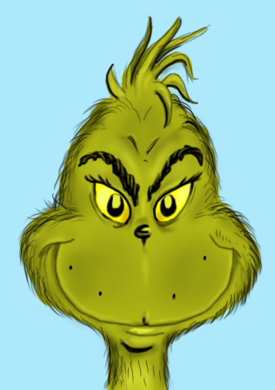 grinch clipart face