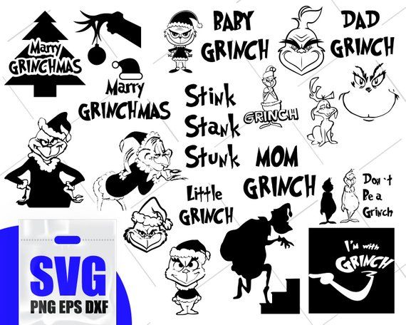 grinch clipart silhouette