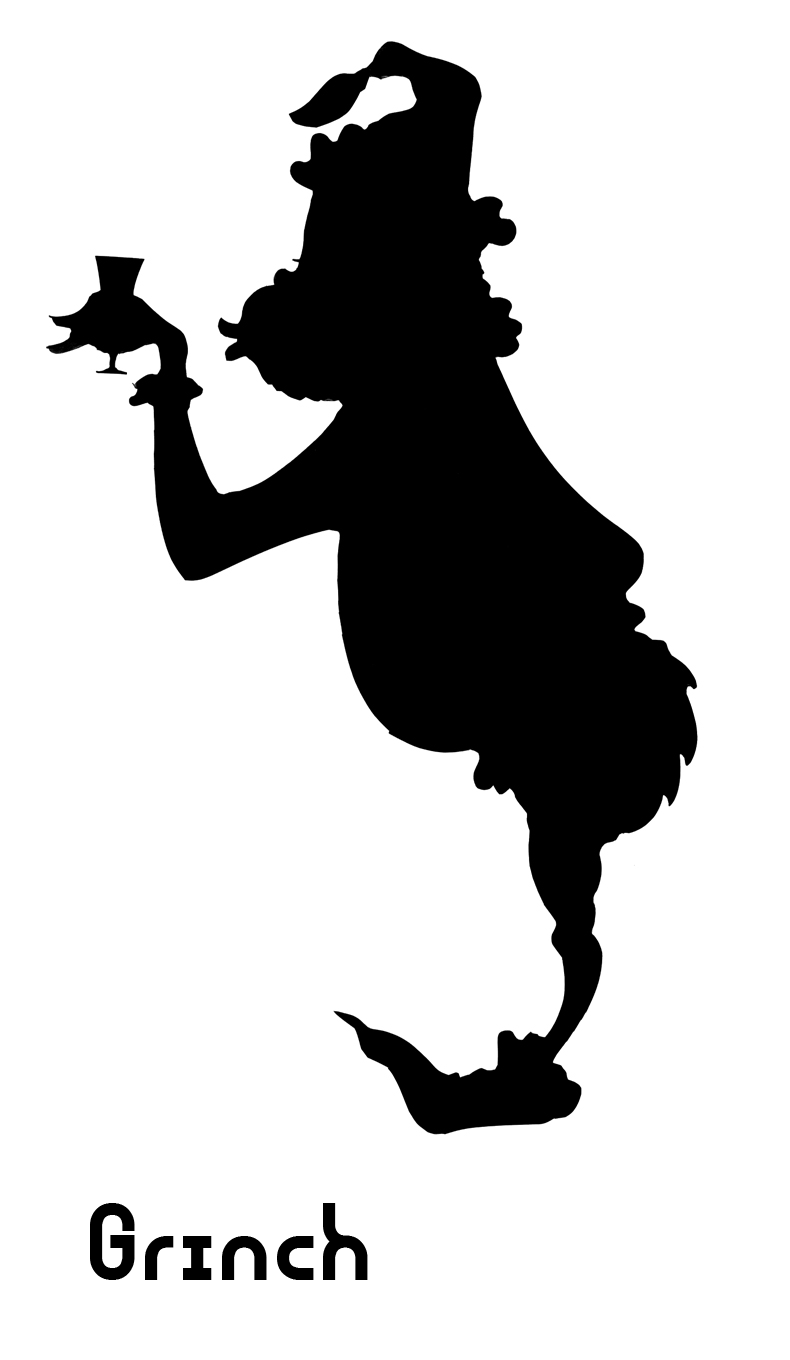 Grinch clipart silhouette. 