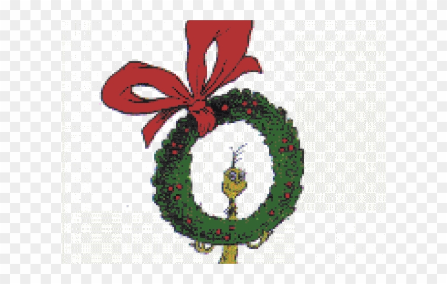 Grinch clipart wreath, Grinch wreath Transparent FREE for download on