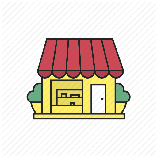 grocery clipart cafe building