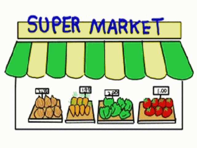 grocery clipart community place