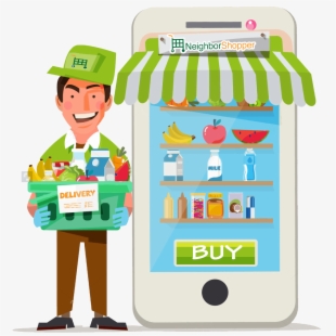 Grocery clipart grocery delivery, Grocery grocery delivery Transparent