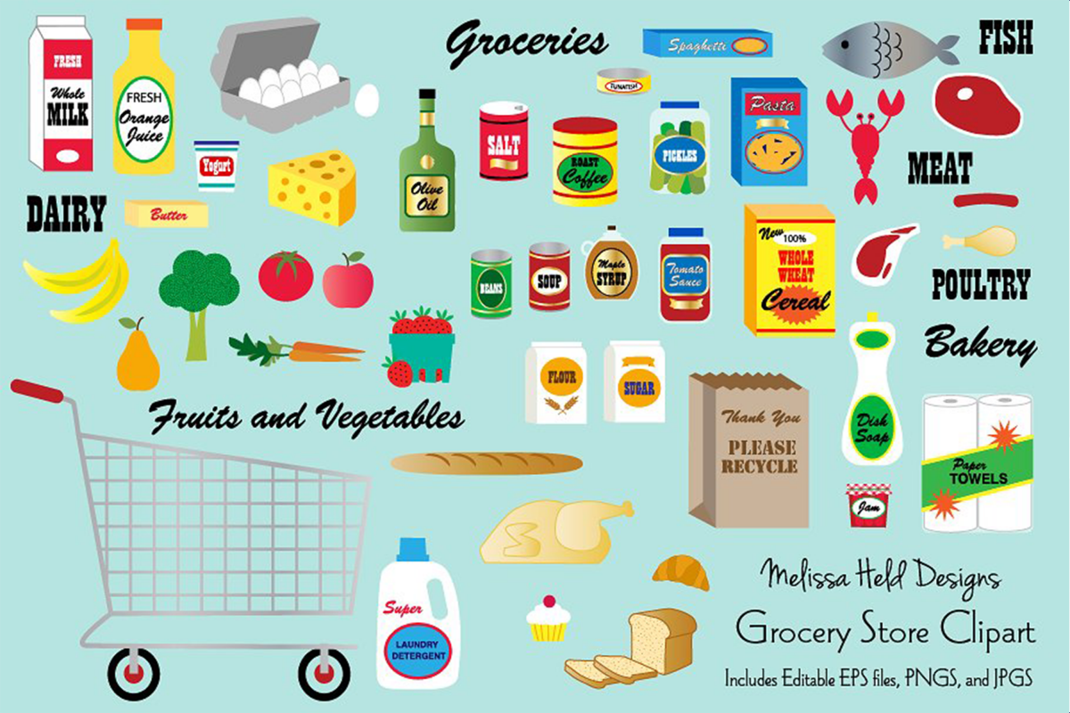 grocery clipart grocery flyer