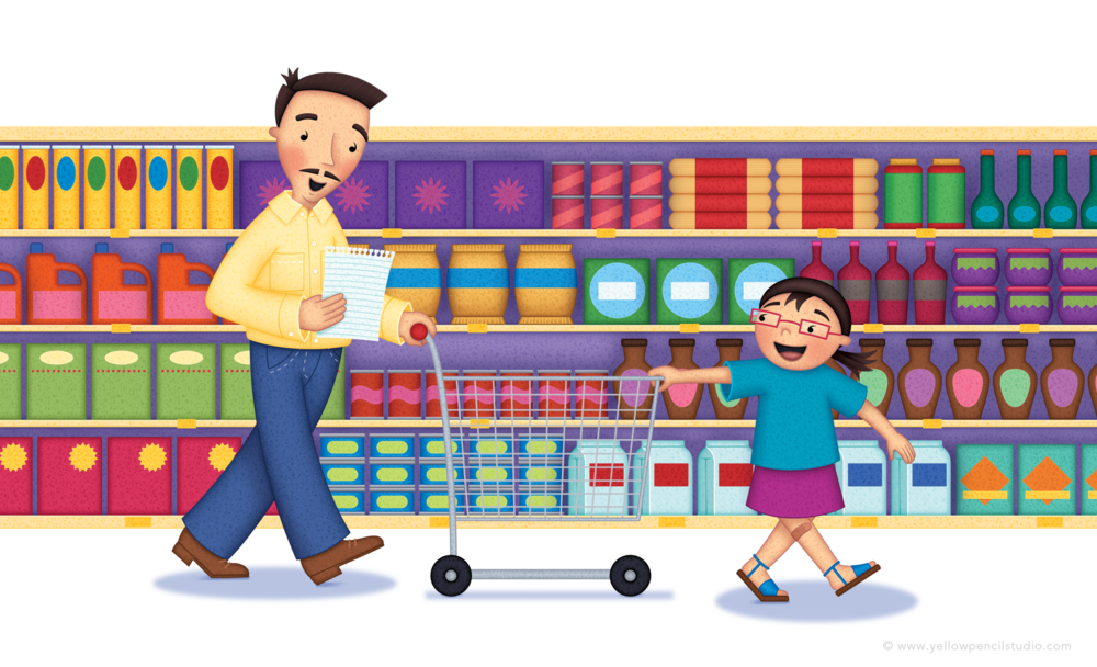 Супермаркет для дошкольников. Нарисовать супермаркет. Супермаркет картина для детей. Супермаркет рисунок.
