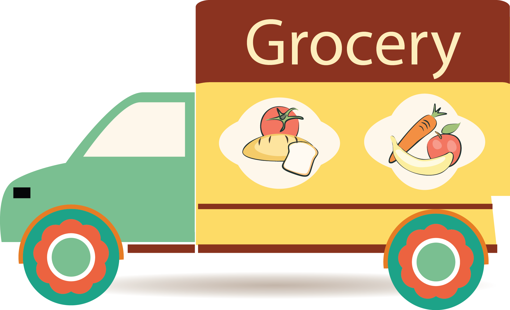 grocery clipart grocery truck