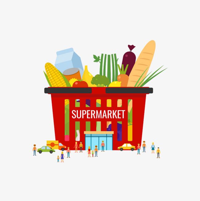 grocery clipart logo supermarket
