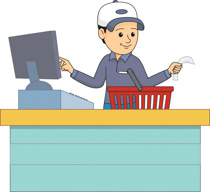 grocery clipart man