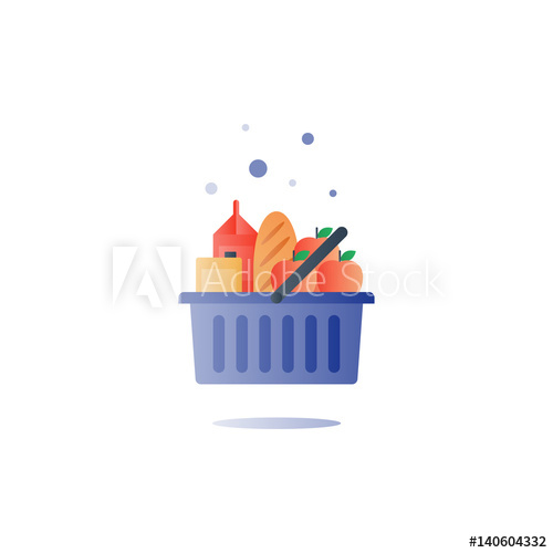 grocery clipart pile food