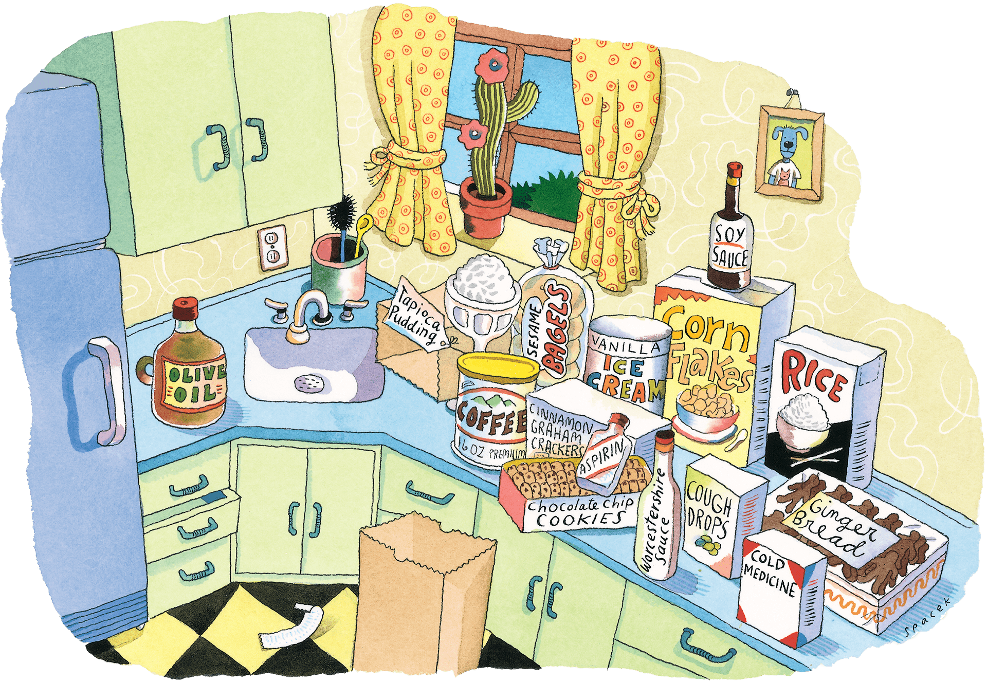Grocery clipart scene. Global ology science for