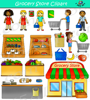grocery clipart shoping