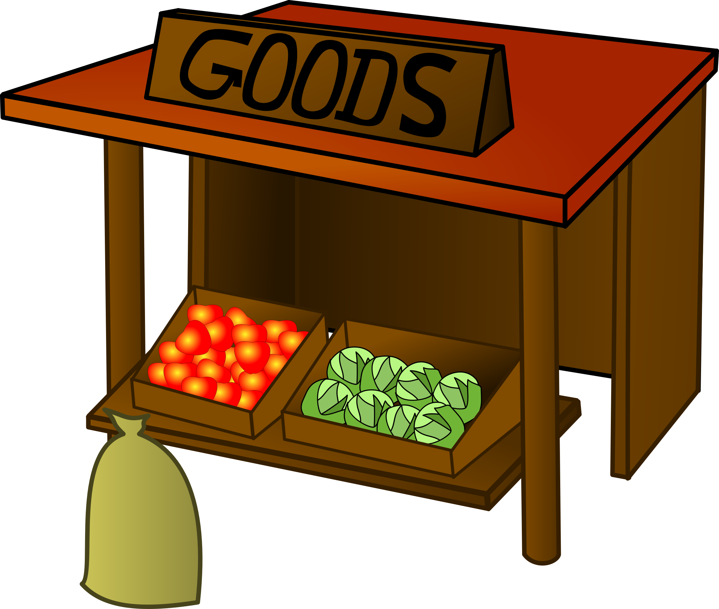 hotdog clipart stall