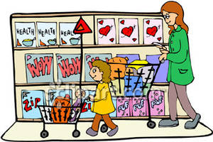 mother clipart grocery