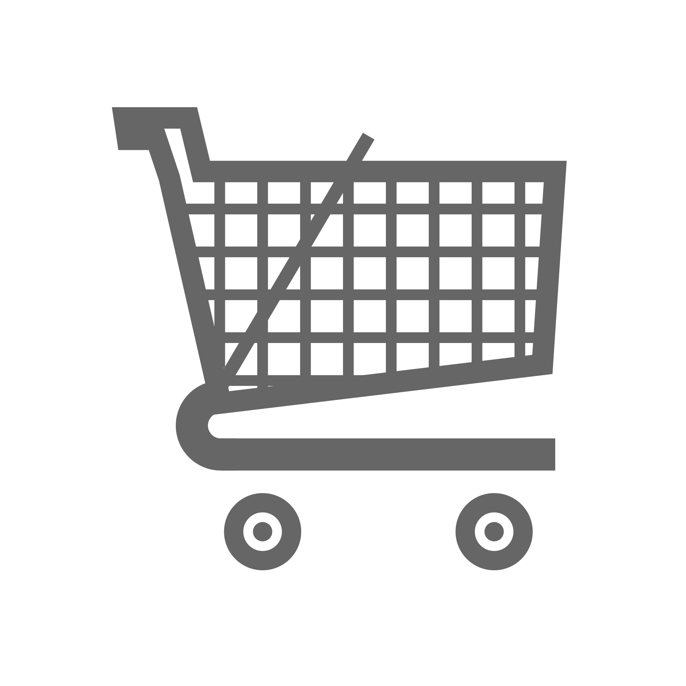 Cart small big image. Grocery clipart vector