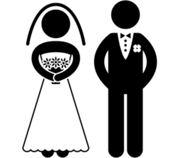 groom clipart black and white