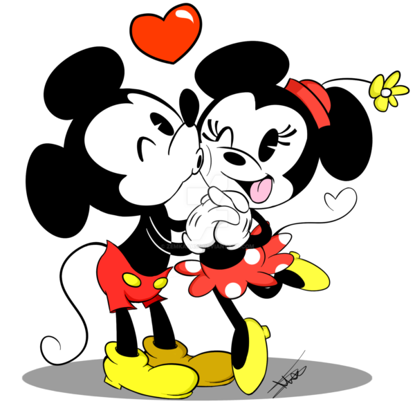 Love clipart mickey mouse. Y minnie dibujos pinterest