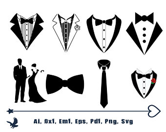Tuxedo etsy . Groom clipart toxido