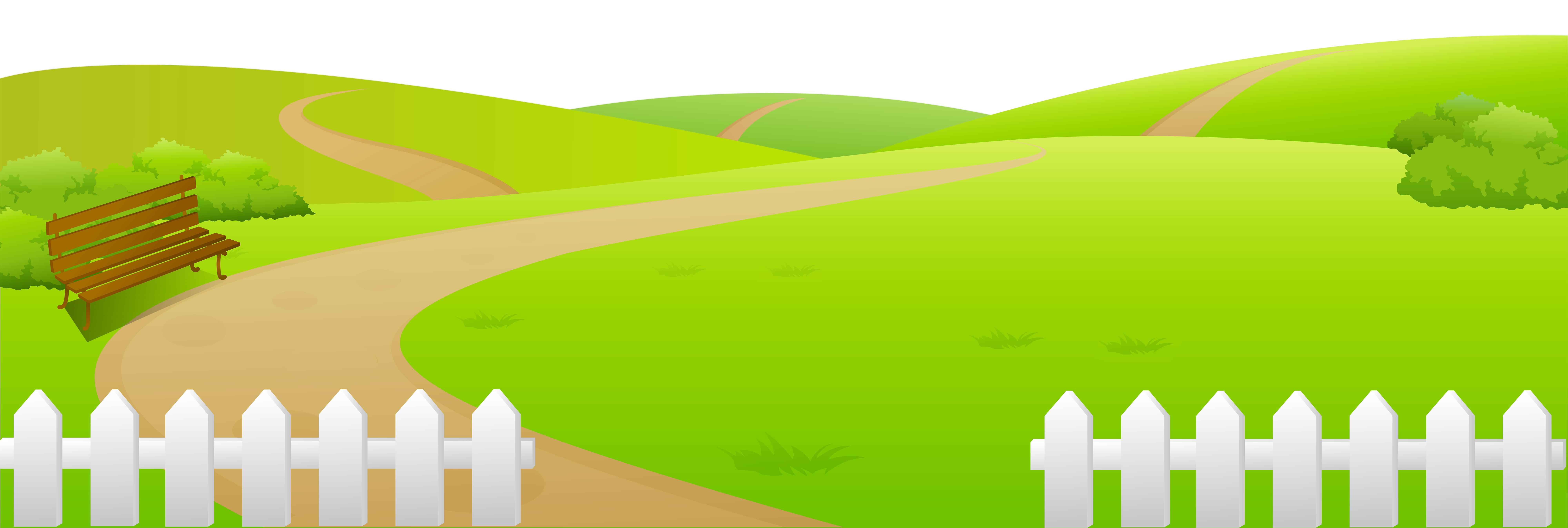 Ground clipart. Grass with fence png