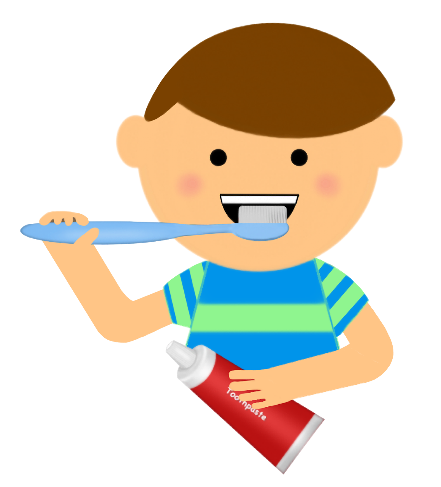 Ground clipart kid. Kids brushing teeth clipground