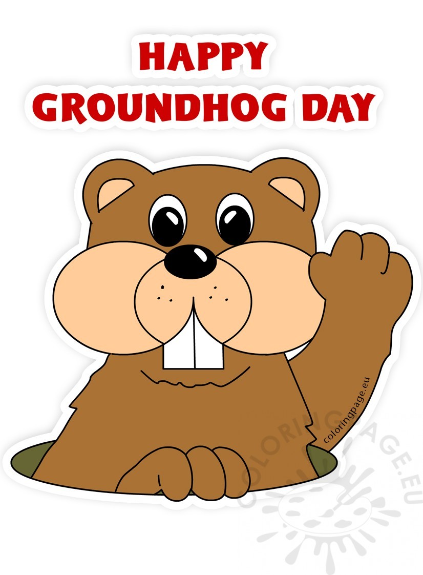 groundhog clipart