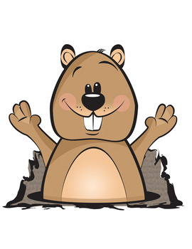 groundhog clipart