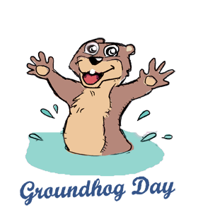 groundhog clipart february holiday