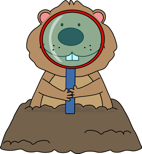 groundhog clipart glass