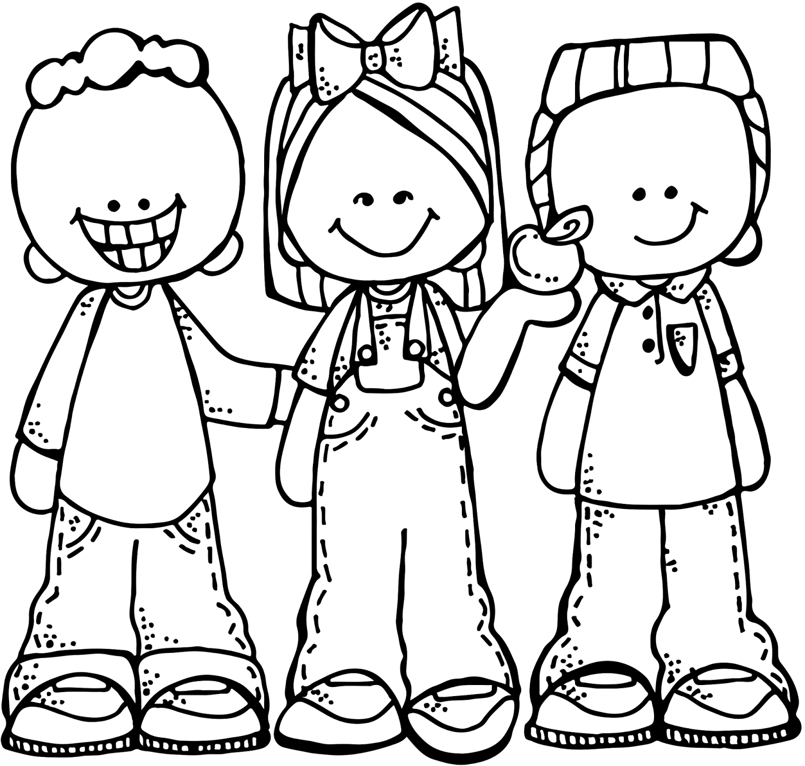 student clipart black and white