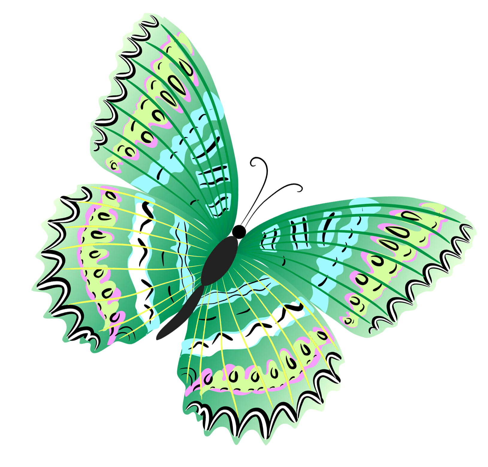 group clipart butterfly