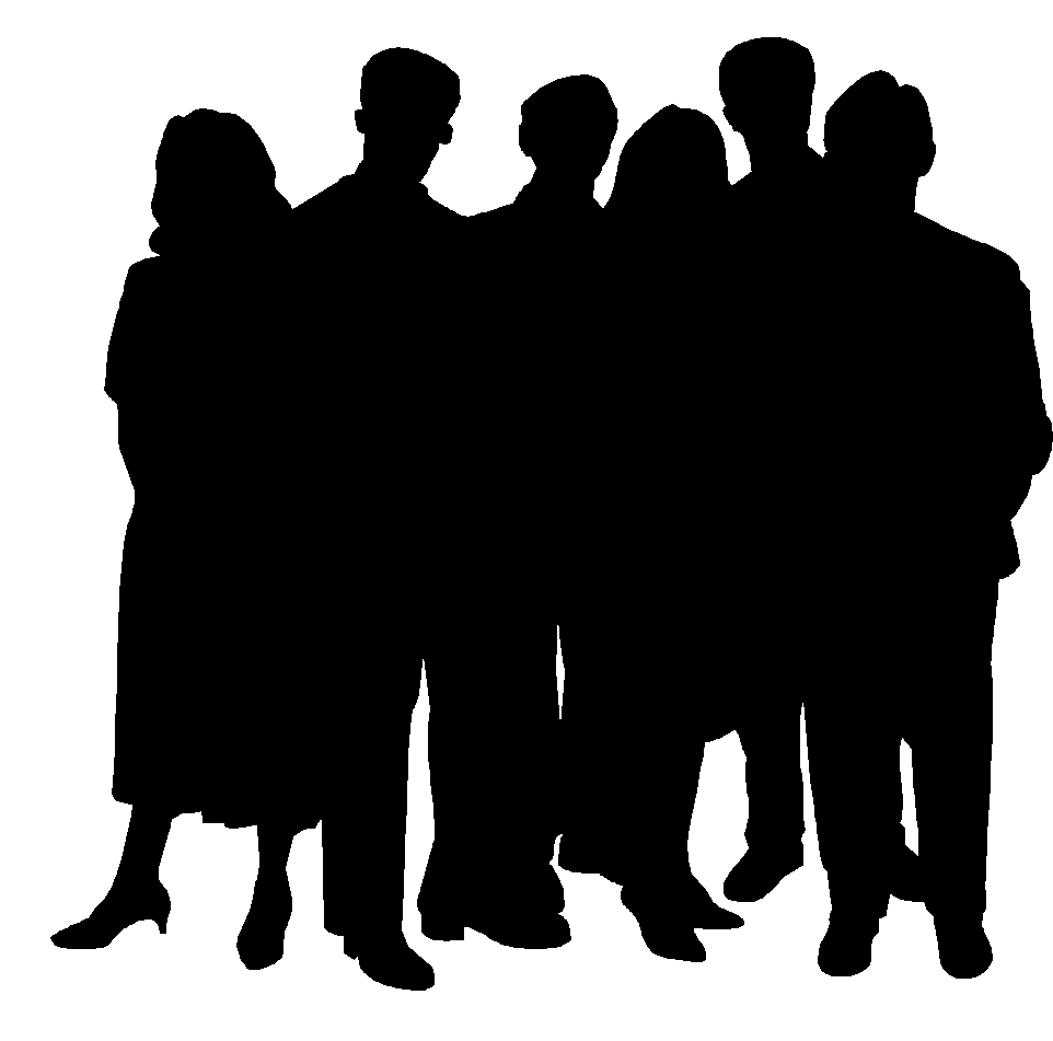 group clipart silhouette