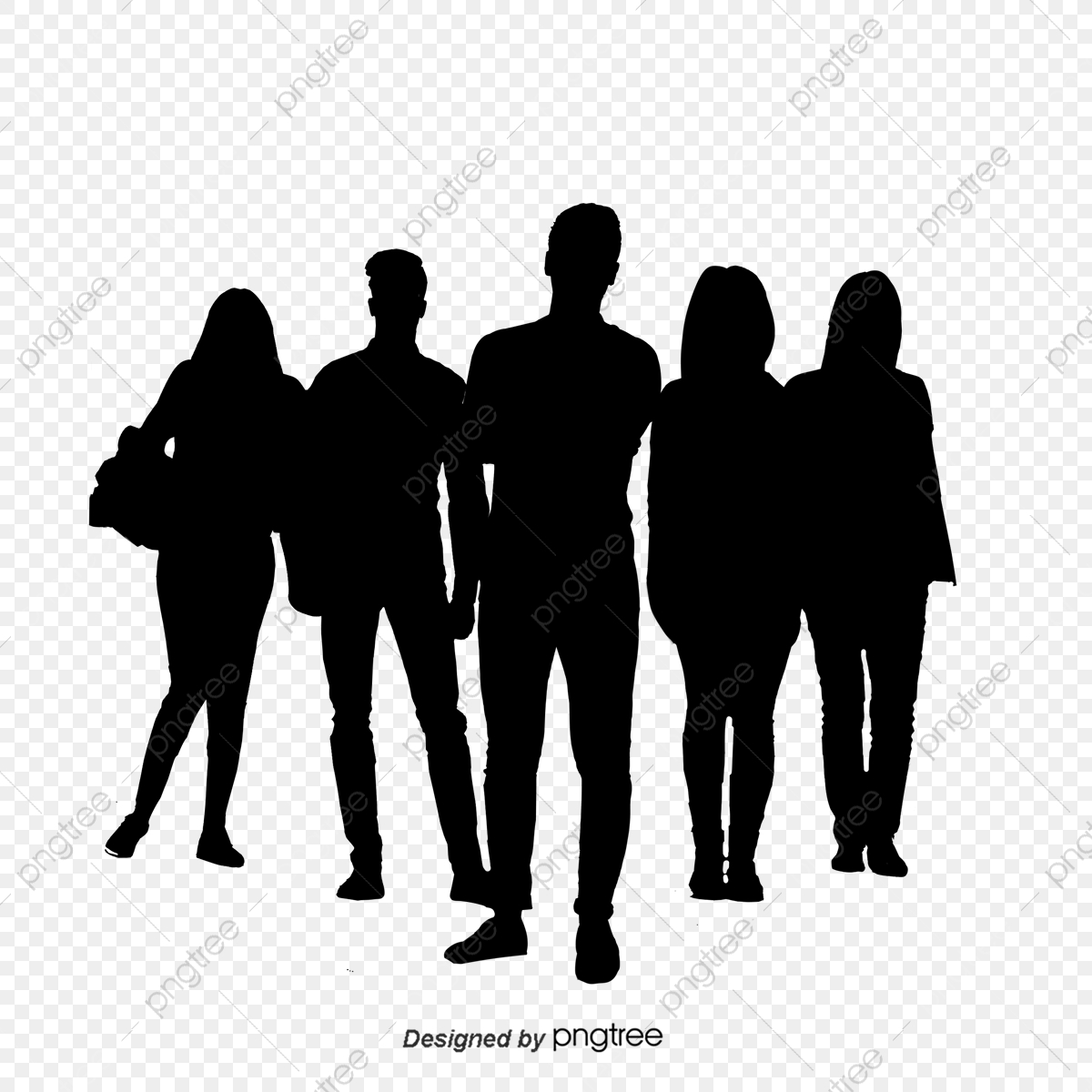 group clipart silhouette