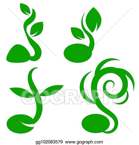 Vector phases growth little. Seedling clipart plant shoot