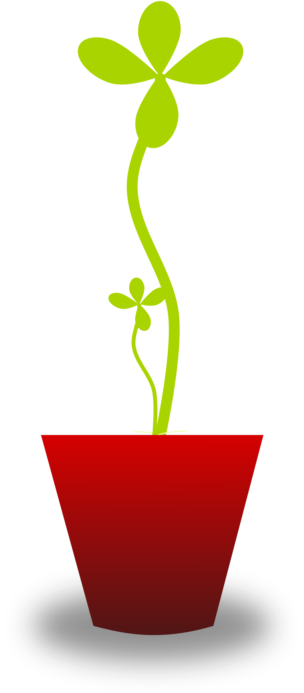 growth clipart potted plant