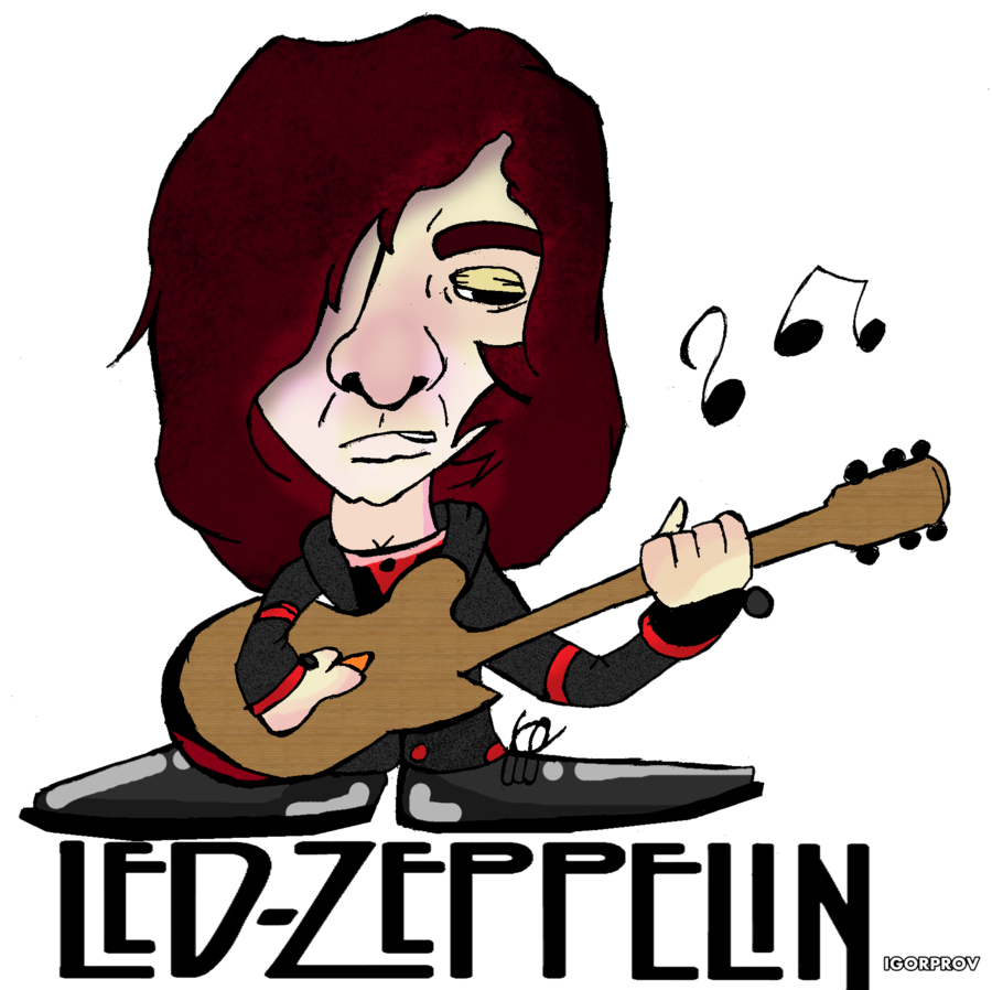 Guitar clipart bitmap. Jimmy page of led