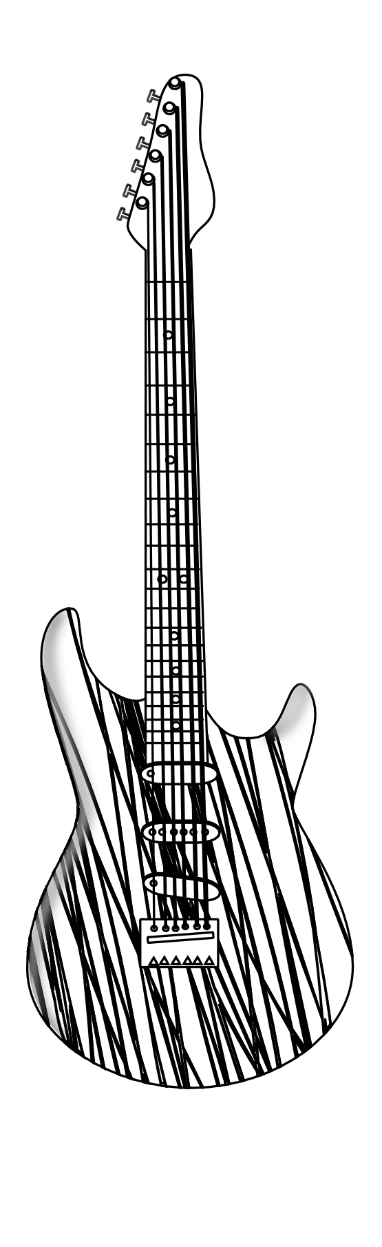 Guitar clipart royalty free. Black and white music
