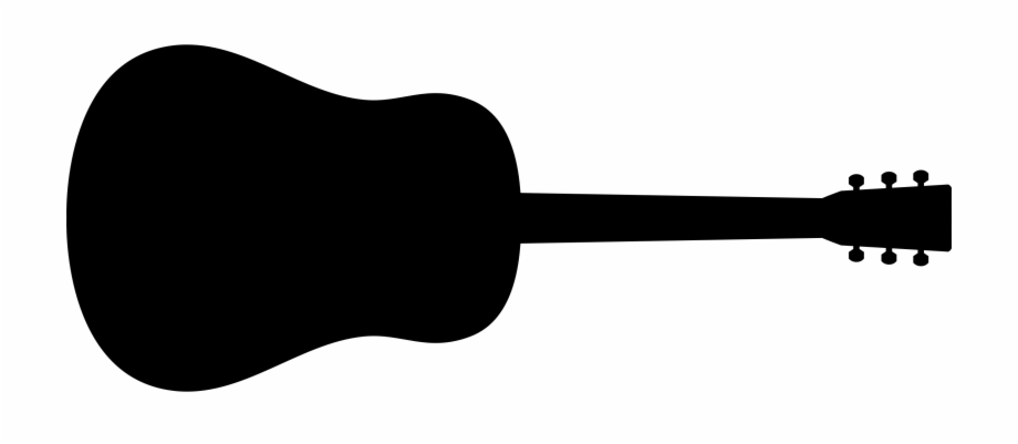 Free acoustic download clip. Guitar clipart silhouette